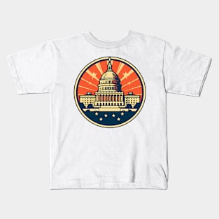 Capitol Building Emblem Kids T-Shirt